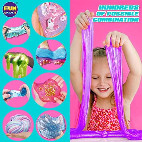 Unicorn Fluffy Slime Kit for Girls 6+, FunKidz Cloud Slime Gift for Ages 6+ Kids Puffy Slime Making Kit Stocking Stuffer… - Image 6
