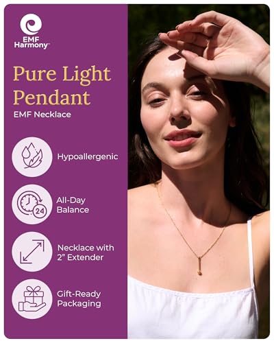 EMF Harmony Pendant Necklace - Elegance, Style & Function - Biofield Energy Necklace for Holistic Wellness2