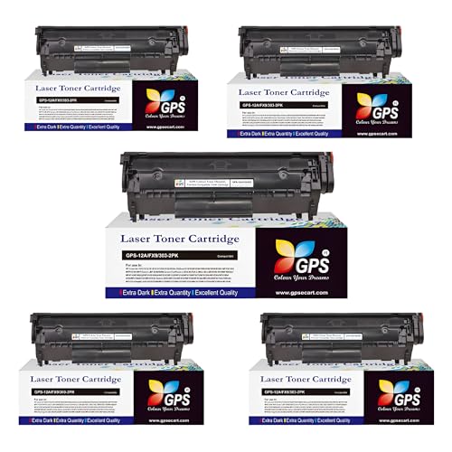 Image of GPS Colour Your Dreams 303 Toner Cartridge for Canon LBP 2900, 2900B, 3000 (Set of 5)