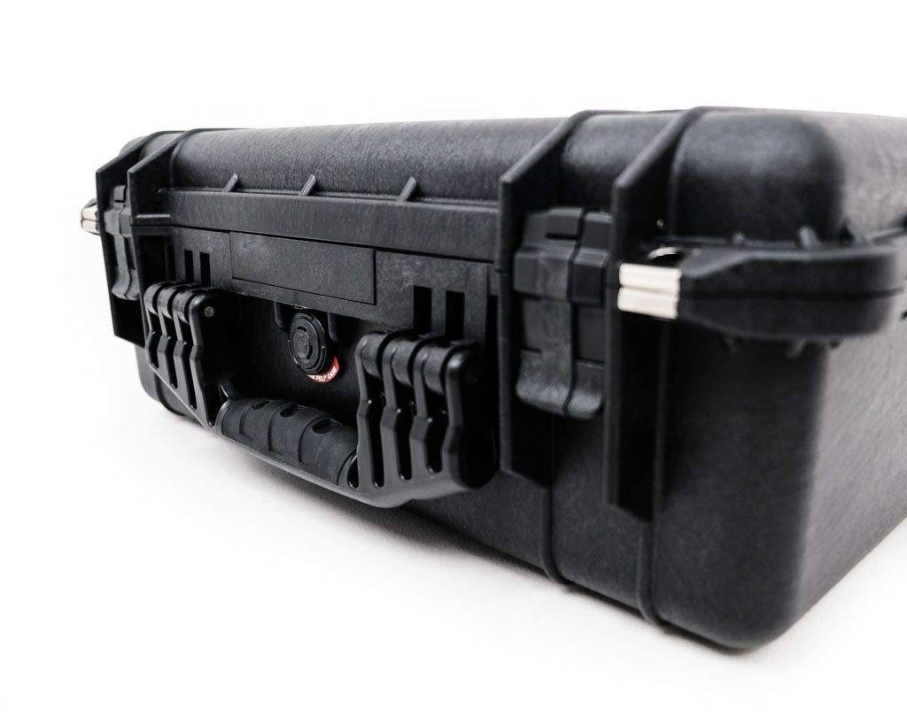 PELI 1520 valise de protection indestructible, IP67 étanche à l'eau et à la poussière, capacité de 24L, fabriquée en Allemagne, sans mousse, couleur: noire