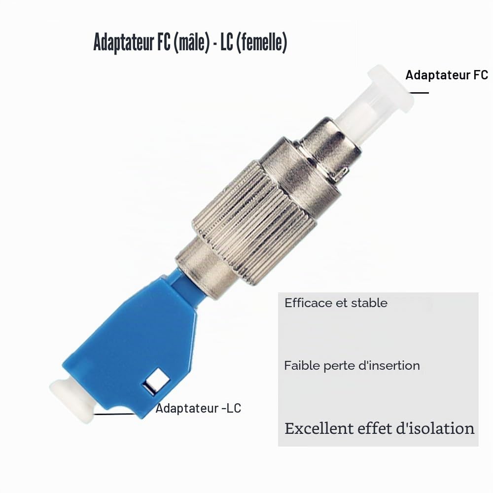 Localisateur visuel de défauts 80mW, FTTH Testeur de Fibre Optique, Stylo de Fibre Optique avec Adaptateur FC-LC pour L'Ingénierie fibre optique