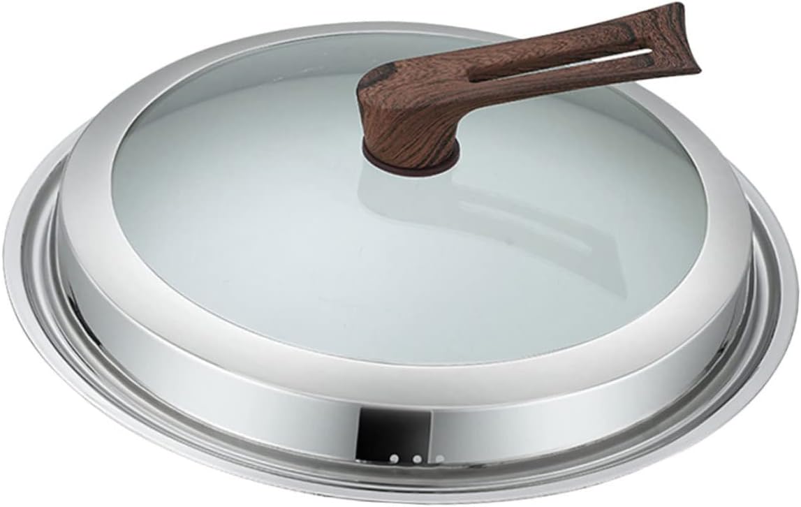YARNOW Pot Cover Stainless Steel Frying Pan with Lid