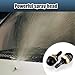awlbed 2 PCS Car Windshield Nozzle, Wiper Cleaning Water Spray Nozzle Sprayer, Hood Cleaning Metal Nozzle Accessories, Universal for Most Cars (Black)
