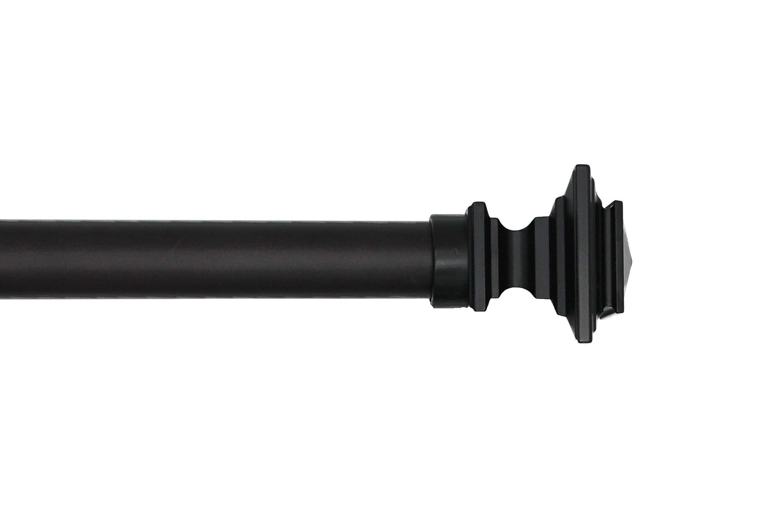 Drapery Curtain Rod, Matte Black