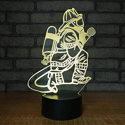 Preisvergleich Produktbild 3D-Illusionslampe LED-Nachtlicht Kreative Elektronik Kreative dekorative Nacht Acrylatmosphäre Kindergeburtstag Weihnachtsgeschenk Tischlampe