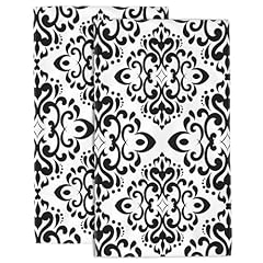 Abstract Black and White Floral