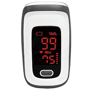 Jumper JPD-500E Digital Finger tip Spo2 Pulse Oxymeter For Oxygen Blood Saturation & Heart rate monitor, Blue