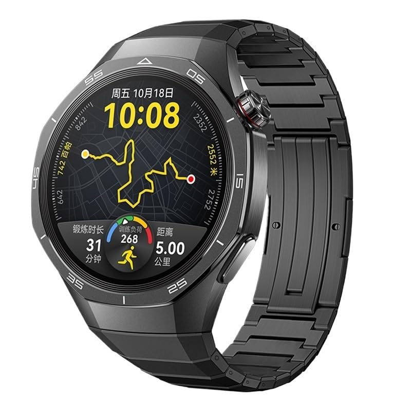 Bracelet Huawei Watch GT 5 Pro titane PURYN bracelet montre connectée métal business homme
