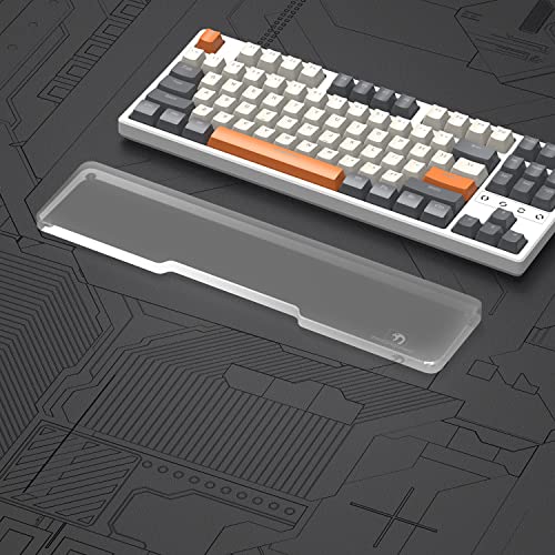 Image of Acrylic Keyboard Wrist Rest - TENKEYLESS (TKL) 80% Keyboard- Mechanical Keyboards Ergonomic Palm Rest for Computer Keyboard,Anti-Slip Base,Wrist Pad for Laptop,Office & Home-Easy Typing