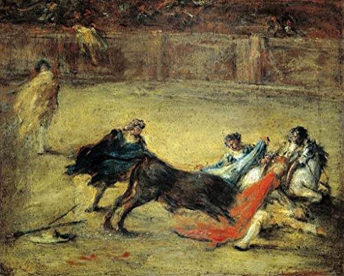 Tableau combat de Francisco De Goya 60x90cm poster impression d'art mural