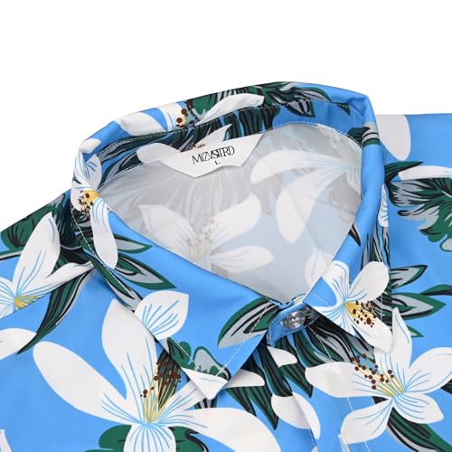 Image of Hawaiian Shirt for Men Tropical Shirts Summer Beach Button Down Short Sleeve Luau Aloha Floral Cruise Vacation Outfit 2026