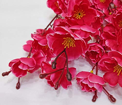 Image of Coolkart Artificial Orchid Flower Bunches, Pink | 60 cm Tall, 7 Heads, Home Decor, Decorative