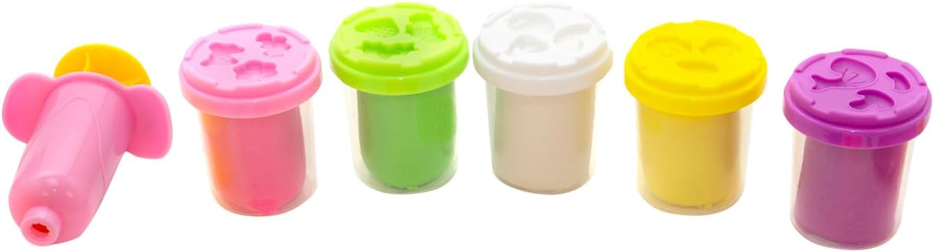 Simba Art and Fun Modelling Set Fruit Bucket / 5 x 50 g Clay / 5 Fruit Shapes / 4 Cookie Cutters / 16 Pieces / 2 Cups/for Children from 3 Years