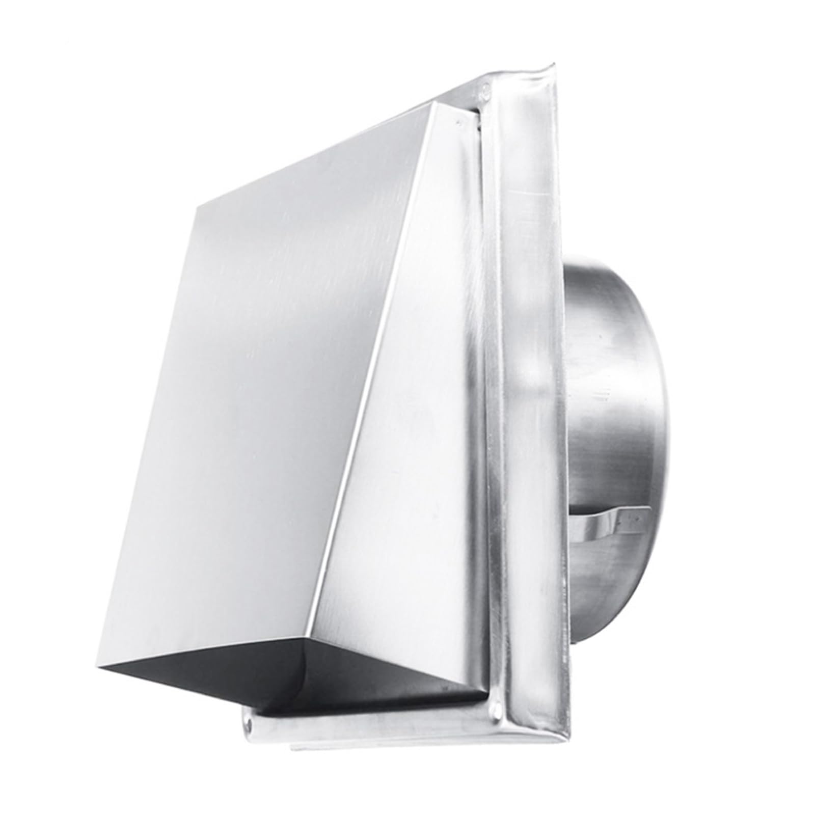 Woedpez 125Mm Stainless Steel External Wall Rain Hat Square Air Outlet Wall Air Vent Extracts Valves Grille Ducting Covers Enduring Grille Ducting Covers