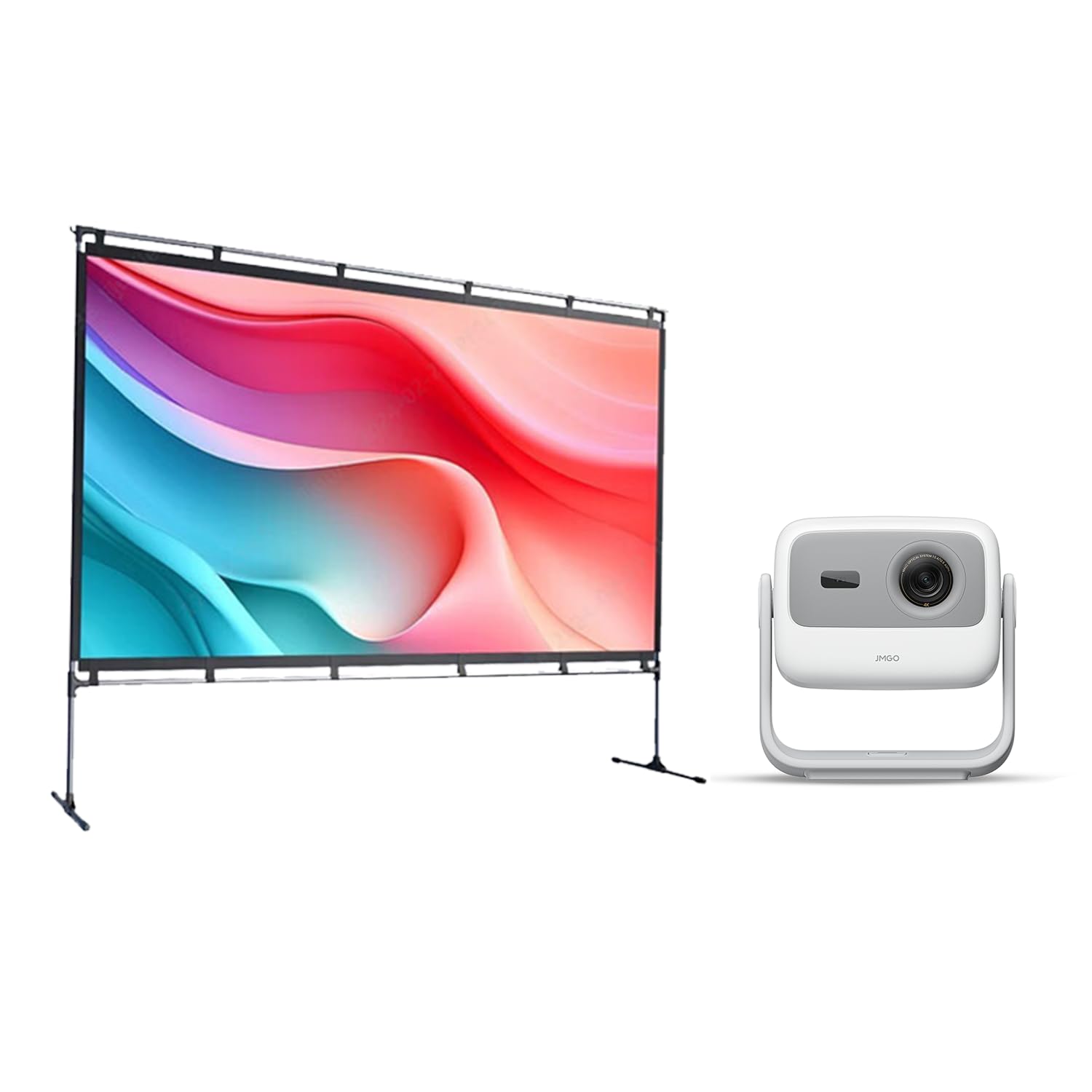 JMGO N1S 4K Mini Videoprojecteur + Écran de projecteur 100 Pouces