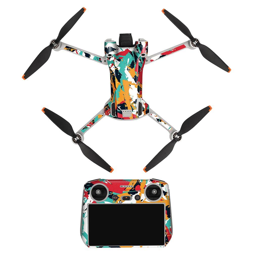 Zestaw naklejek na drony Mini 3 Pro, samoprzylepne, wodoodporne, kompatybilne z dronami mini 3 Pro, kompatybilne z pilotem zdalnego sterowania RC, dekoracja, akcesoria ochronne (styl 5)