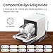 COMFEE' Countertop Dishwasher, Portable Dishwasher with 6L Built-in Water Tank, Mini Dishwasher with More Space Inside, 7 Programs, UV Hygiene& Auto Door Open, for Apartments, Dorms& RVs, White
