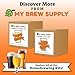 My Brew Supply Hazy IPA Extract Kit | Pale Dry Malt Extract | Flaked Wheat & Oats | Corn Sugar | Azacca & Mosaic Hops | English Ale Yeast | Priming Sugar | Bottle Caps | 5 Gallon Yield