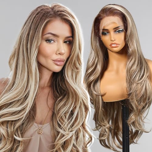 KOME Ash Blonde Synthetic Lace Front Wig