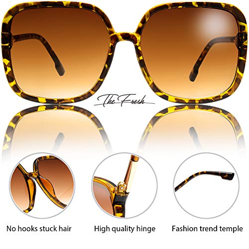 Image of The Fresh Women's Oversized Square Jackie O Cat Eye Hybrid Butterfly Fashion Sunglasses - Exquisite Packaging