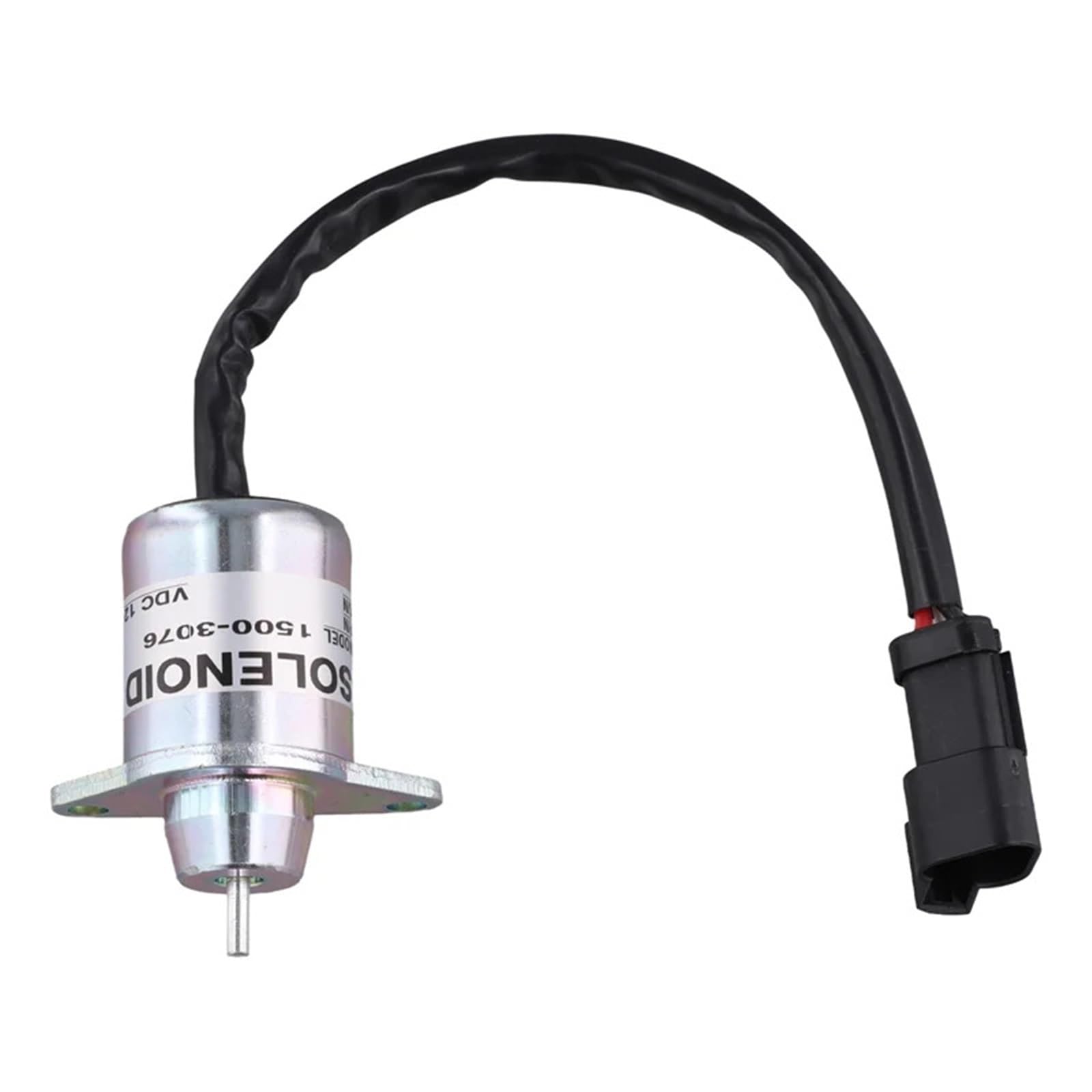 Maghswet As Shown 12V Fuel Auxiliary Valves Fit For Yanmar Thermo King 42-100 A62e-Refrigerated Truck Diesel Engine Fuel Shut Off Stop Solenoid Valve 1500-3076(As Shown 12V)