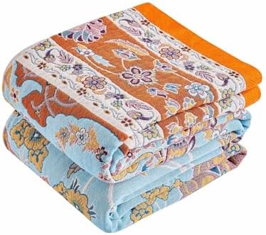 Boho Throw Blanket 100% Cotton Muslin Woven Blanket Bohemian Bed ...