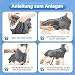 SlowTon Wintermantel für Hunde, Warmes Futter aus Polar Fleece Außenjacke für Hunde mit Rollkragenschal Reflexstreifen Winterjacken Hundemantel Baumwolle Hundegeschirr (XL, Grau)