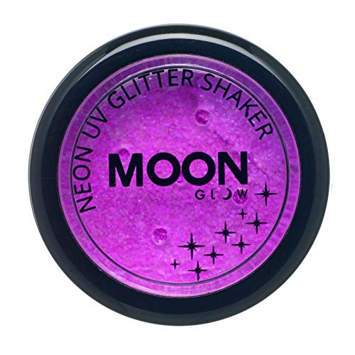 Moon Glow - Blacklight Neon Uv Glitter Shaker 5G / 0.18Oz Purple – Glows Brightly Under Blacklights/Uv Lighting! #TOP1