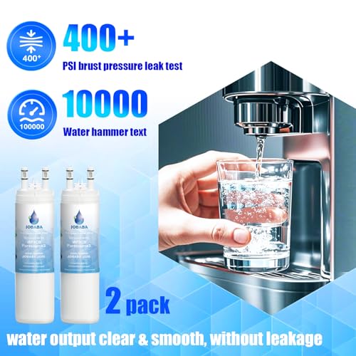 WF3CB Water Filter Replacement - Compatible with Frigidaire WF3CB, PureSource 3, 706465, 242086201, 242069601, PS3412266, AP4567491 Water Filter Replacement, Height 9 Inches, 2 Pack