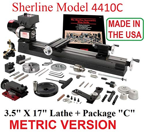 Amazon.co.jp: Sherline 4410C メトリック 17インチ 旋盤 + The C 