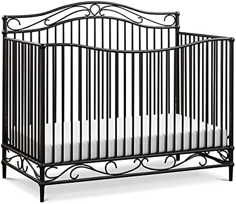 black iron crib