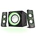 Price comparison product image Cyber Acoustics Bluetooth Speakers with LED Lights  The Perfect Gaming, Movie, Party, Multimedia 2.1 Subwoofer Speaker System (CA-SP34BT)