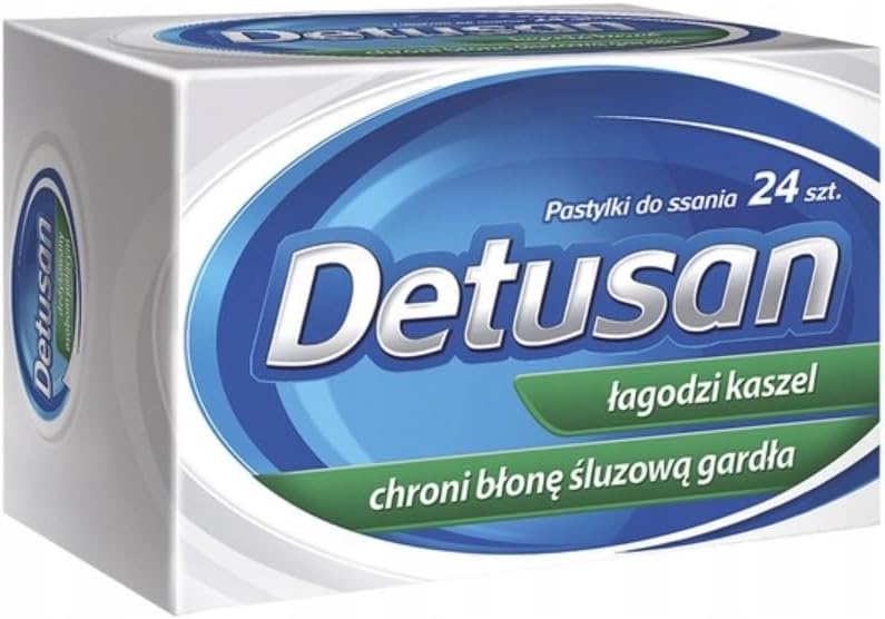 DETUSAN 24 x LOZENGES AFLOFARM Smokers Cough