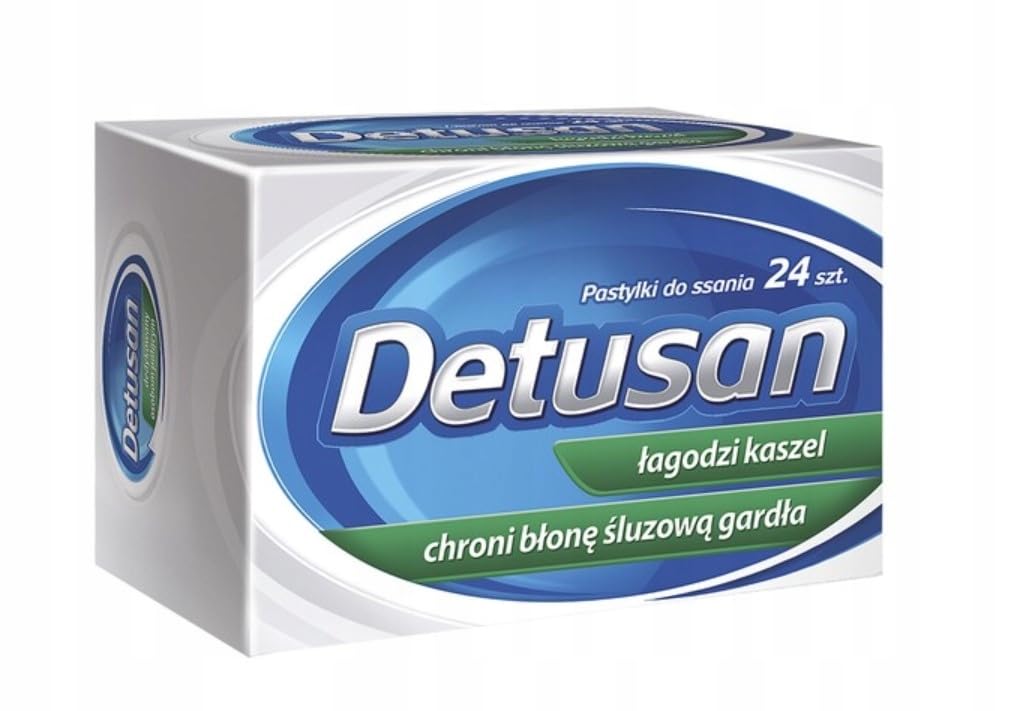 DETUSAN 24 x LOZENGES AFLOFARM Smokers Cough