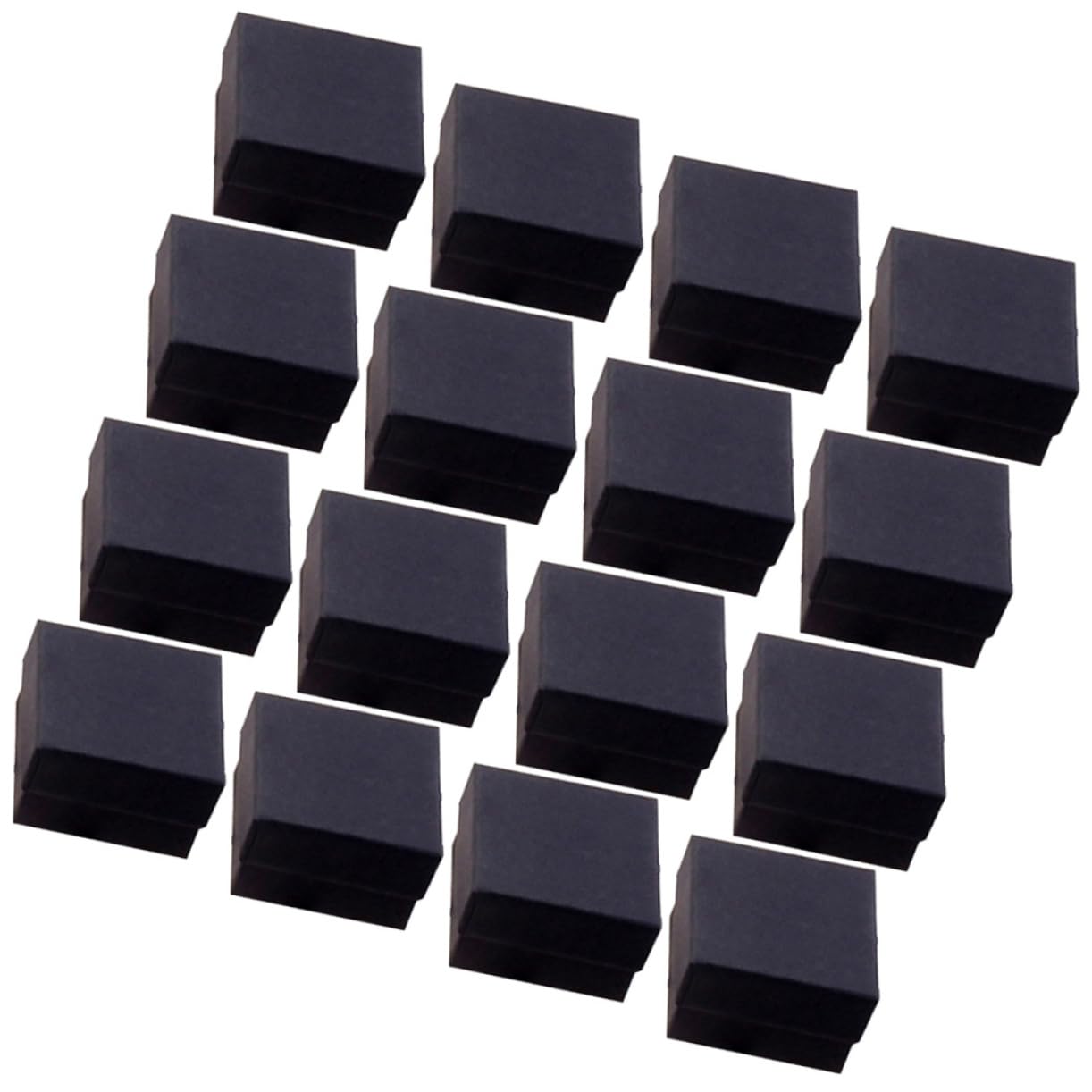 Boîte bijoux kraft noir pour emballage Saint-Valentin et cadeaux