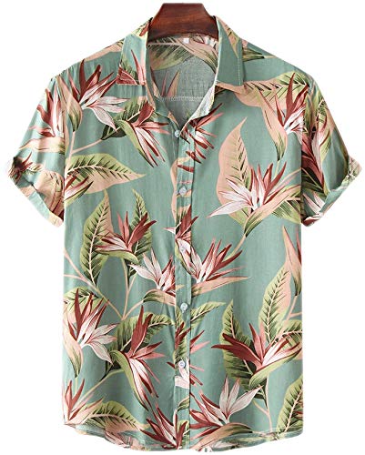 men's shirt with floral collar