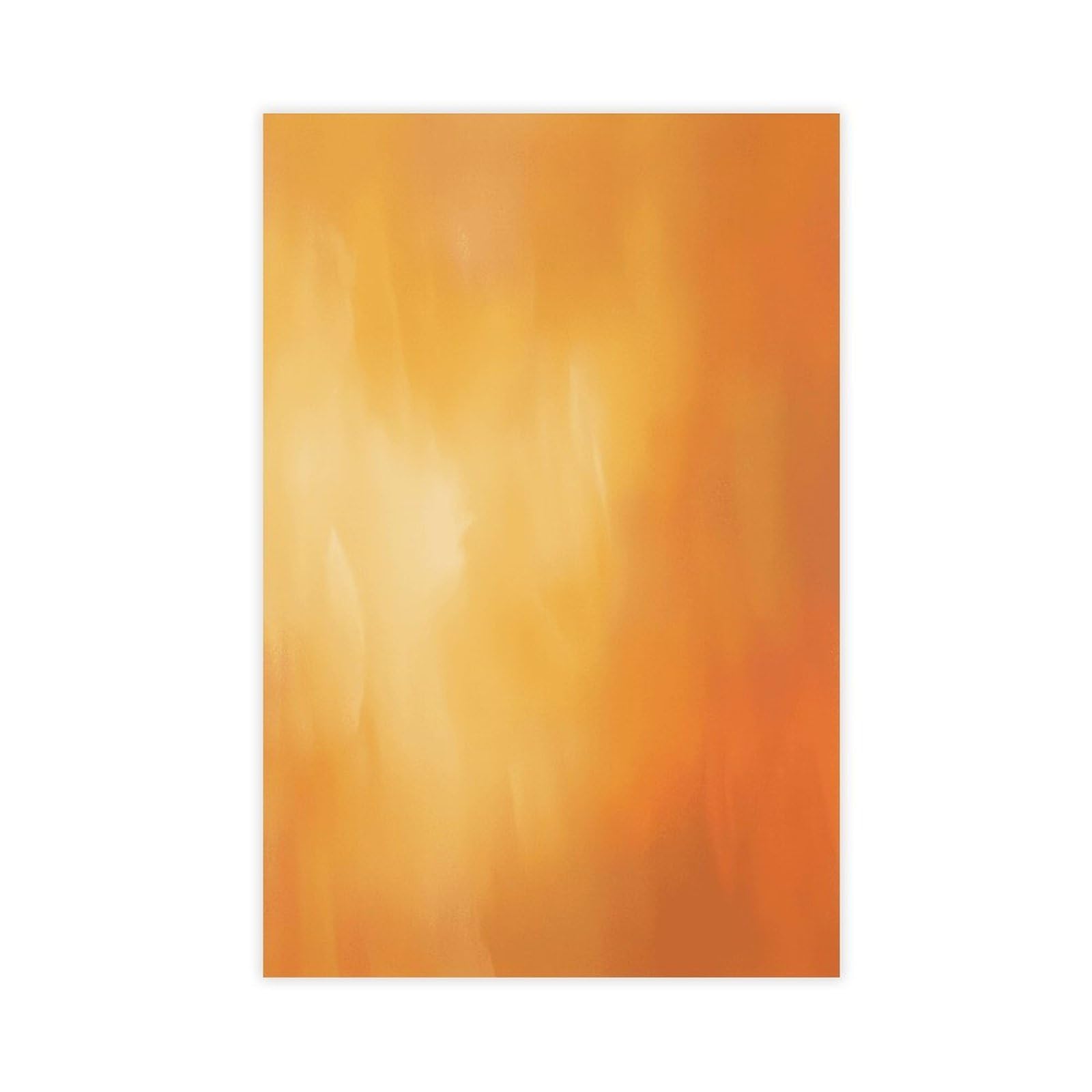 Zguols Warm Orange Abstract And Minimalist Poster Canvas Poster Bedroom Decor Sports Landscape Office Room Decor Gift Unframed Print 20" L X 30" W