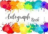 Autograph book: Signatures Blank Scrapbook, Blank Unlined Keepsake Memory Book, Favorite Sport Stars...