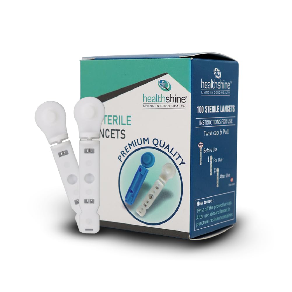 Healthshines Blood Lancet 100 Pieces,Flat Lancet Needle,Flat Glucometer Lancets (B0CFXXRXV2) Amazon Price History, Amazon Price Tracker
