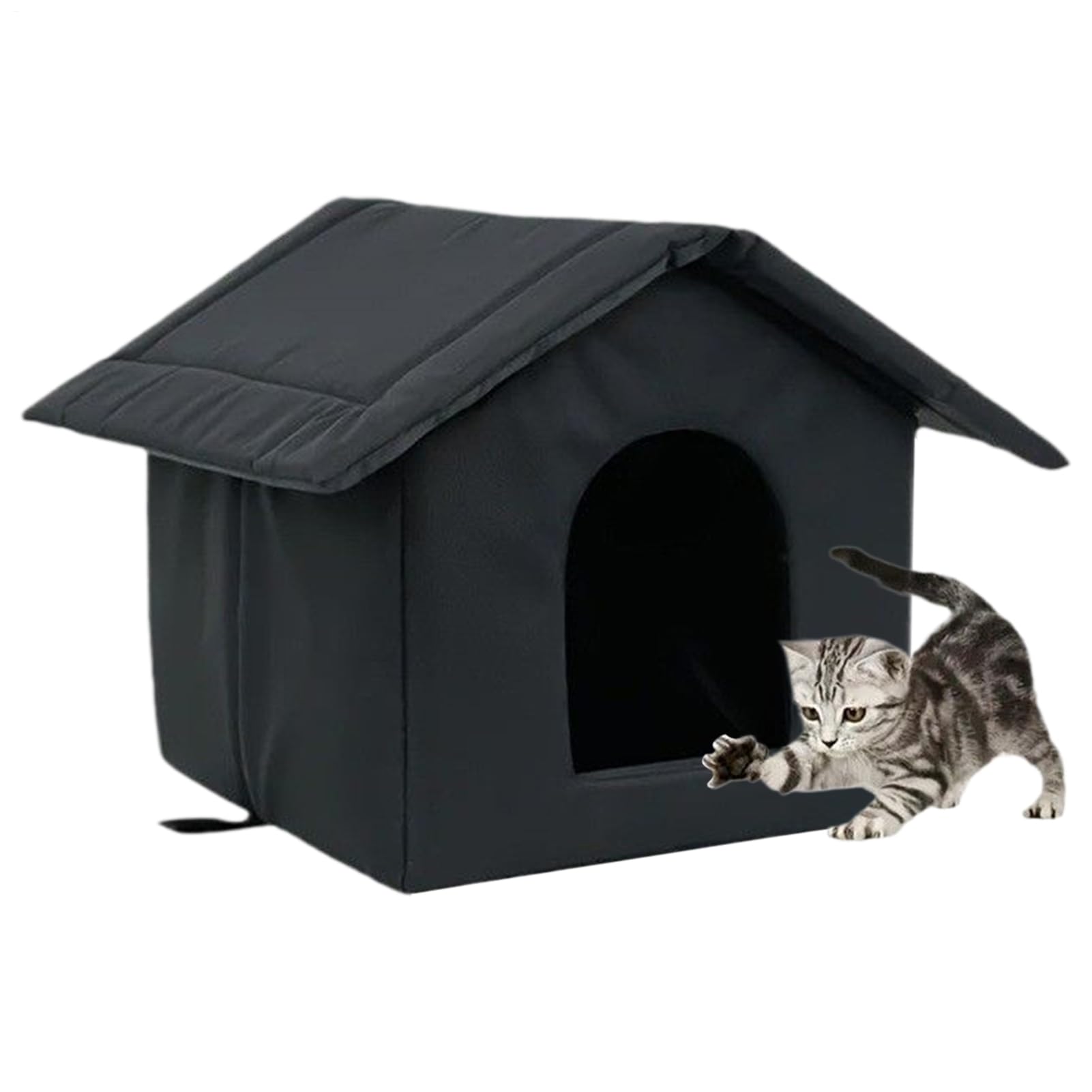 Casa para Gatos De Exterior,Refugio para Gatos Impermeable y Cerrado | Accesorios Mascotas Jardín Animales Callejeros Patio