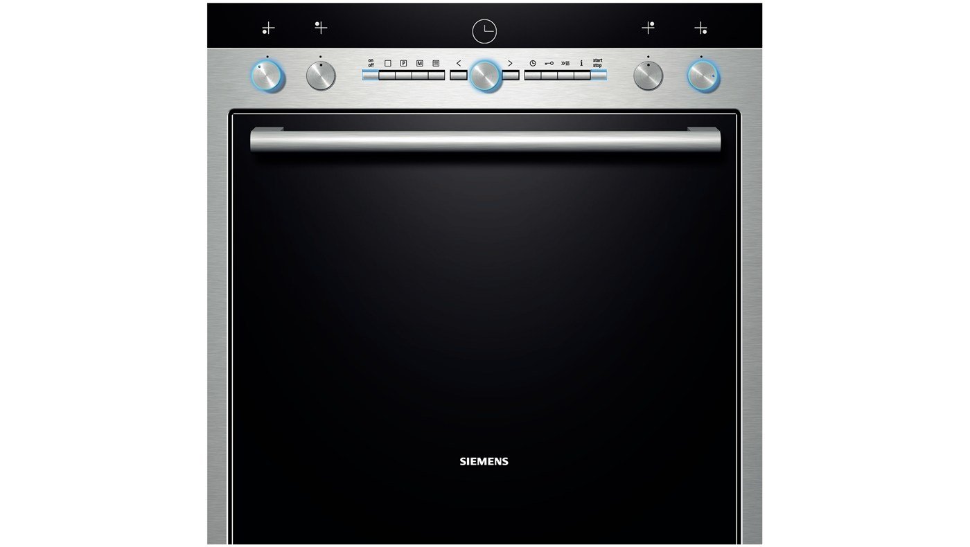 Siemens EQ961EV01B Einbau-Backofen-Kochfeld-Kombination / / Kochfeld: Induktion/Herdfarbe: Schwarz/Silber/ActiveClean