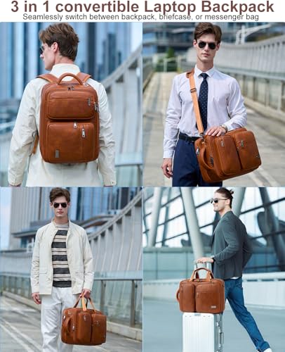 weiatas 3-in-1 Vegan Leather Laptop Bag