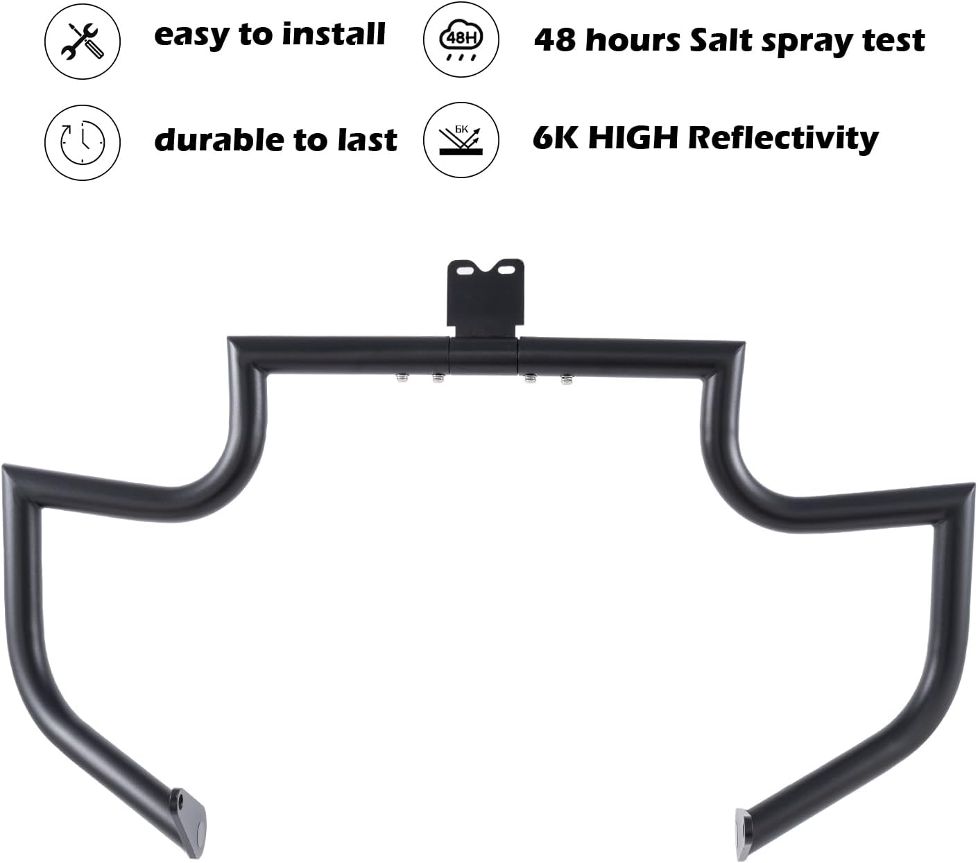 Crash Bar Engine Guard Highway Freeway Bar for Kawasaki Vulcan VN800 VN800A VN800B 1995-2005 (Black)