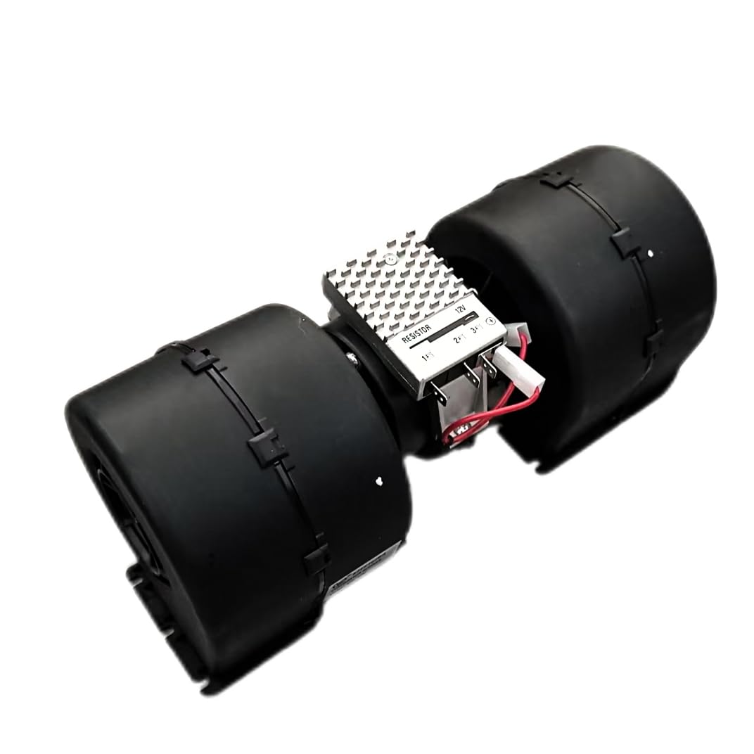 12V Blower Motor Assembly AT441565 008-A39-02 Compatible for John Deere 312 314 316 317 318 319 320 323 324 325 326 328 329 330 331 332 333 Series Skid Steer Loader 30003139