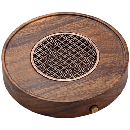 Plateau à thé en noyer massif avec drainage, table à thé Kung Fu de style chinois pour bureau, table de service portable en bois Gongfu Cha (destinataire)