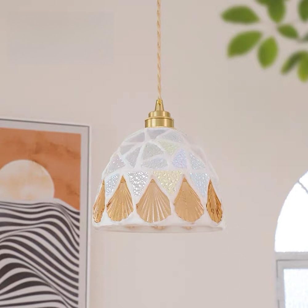 Lámpara colgante vintage de cristal bohemio para comedor y dormitorio 1