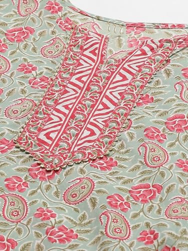 Image of Nermosa Women Printed Kurta and Pant Set with Dupatta | Kurta Set with Dupatta |