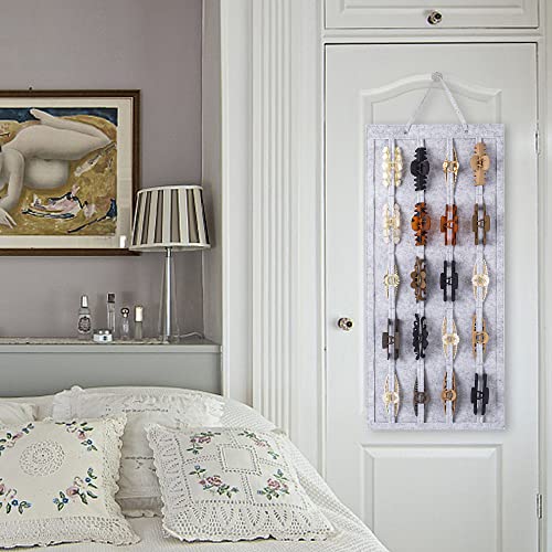 Large Hair Claw Clip Organizer Holder, Hanging Claw Clips Storage For Women Girls, Hair Clip Stand Holder For Wall, Door, Closet, Big Claw Clip Display For Teen Girls #TOP6