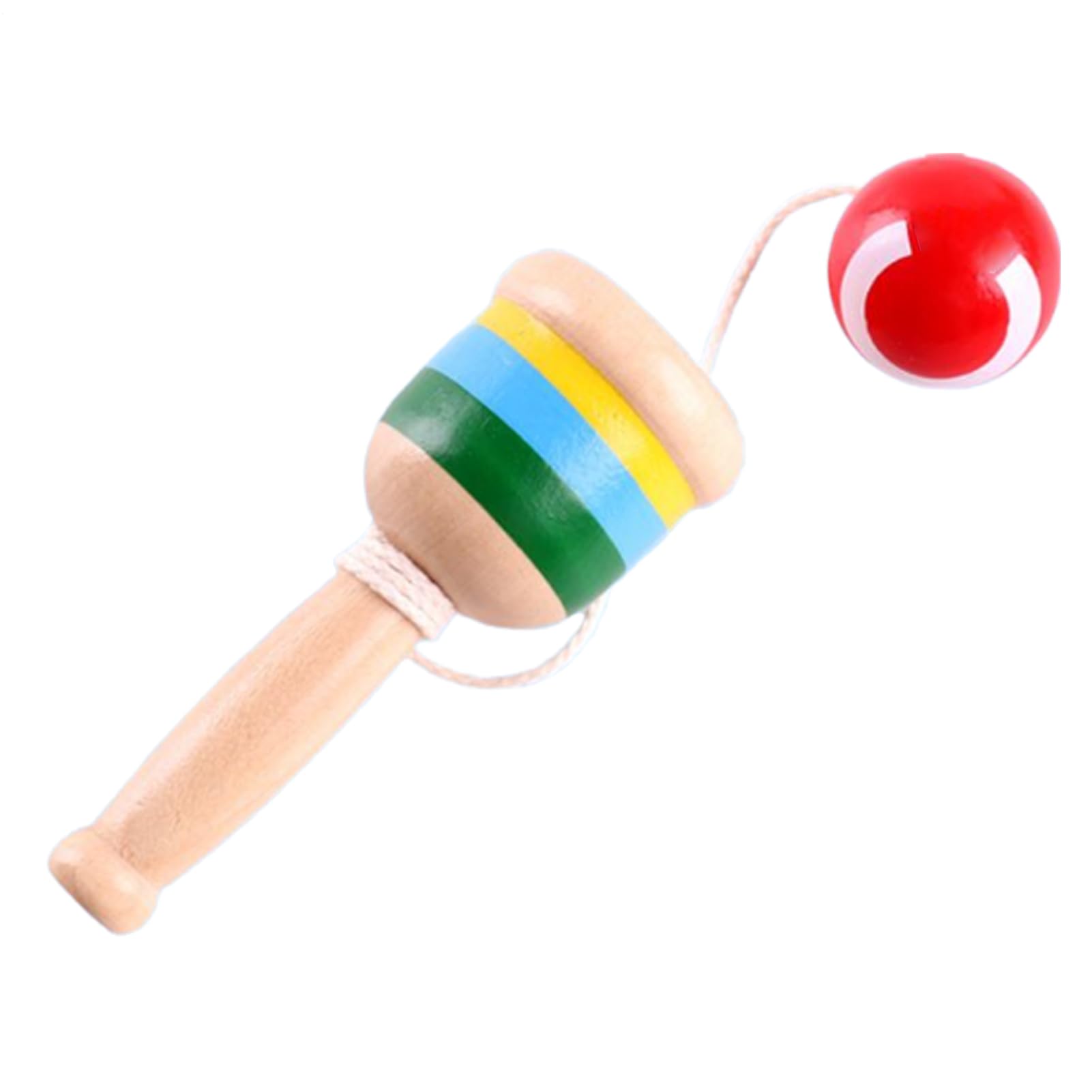 Generico Lancement et capture de balle en bois – Jeu de lancement classique, station de sport éducative pour jeux de pique-nique, étui pour accessoires professionnel fiable de papeterie