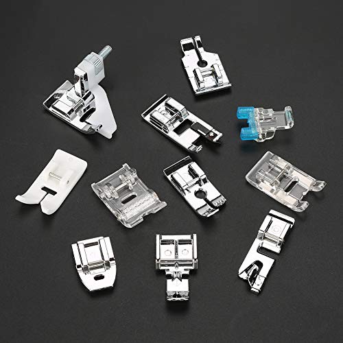 Set profesional de 11 pies prensatelas para máquina de coser miniatura 3